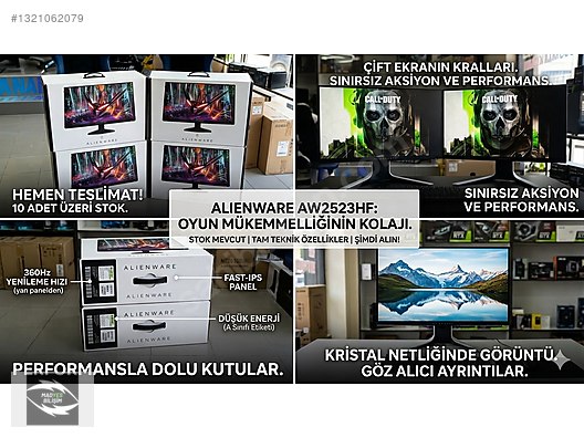 Alienware AW2523HF 360Hz Fast IPS Oyuncu Monitörü | Kutulu Temiz