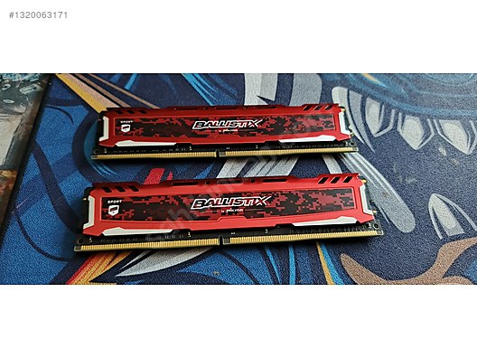 Micron ballistix 2400 MHz 2x8 16 DDR4 GB ram sahibinden.comda