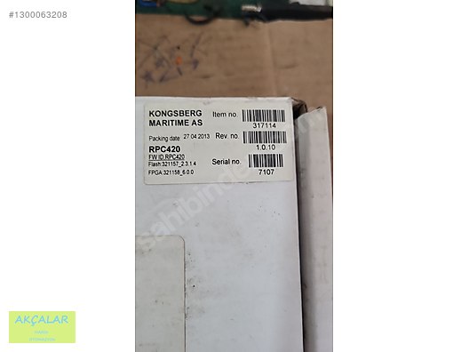 KONGSBERG RPC420 317114 FLASH 321157-2.31.4 - Kongsberg Programlayıcı ...