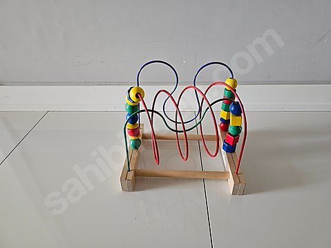 Ikea Mula Ahşap Boncuklu Helezon Çok Renkli