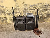 profesyonel ses sistemi tam set. rcf hoparlör behringer mixer #1282064619