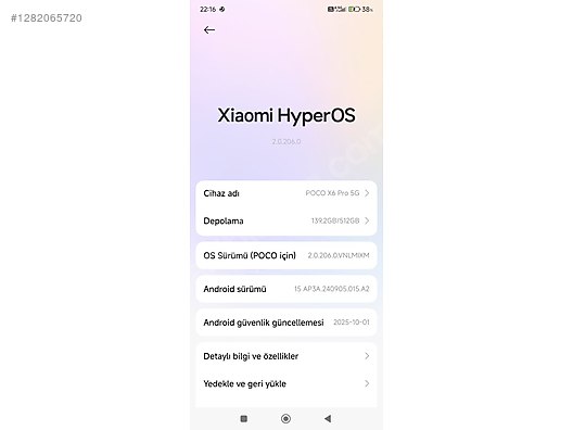 İkinci El ve Sıfır Alışveriş / Cep Telefonu & Aksesuar / Cep Telefonu / Xiaomi / Poco X6 Pro