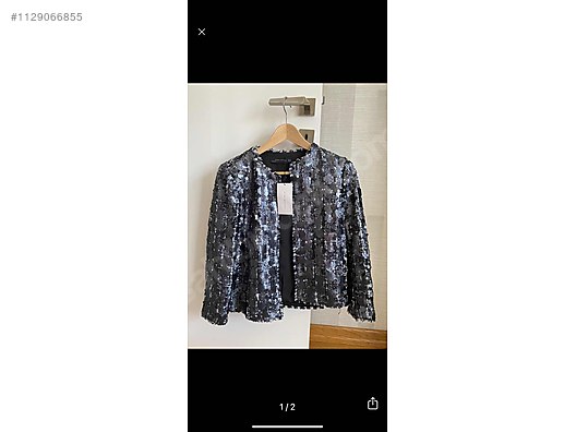 Zara sequin sale coat