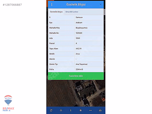 Atakum Büyükoyuncuda 442 m2 3 kat İmarlı Villalık Arsa! #1287066887