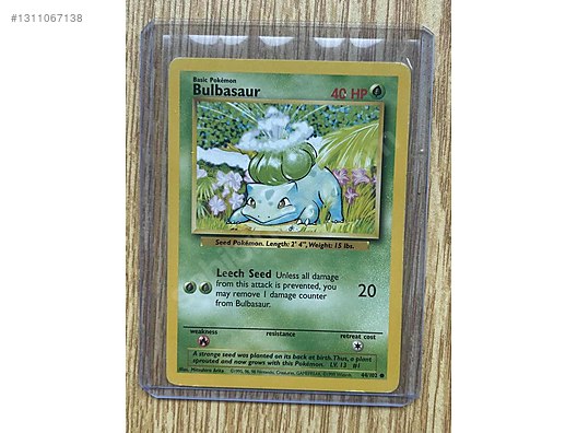 Game Cards / POKEMON TCG BASE SET (1999) KART - BULBASAUR on sahibinden.com  - 1311067138