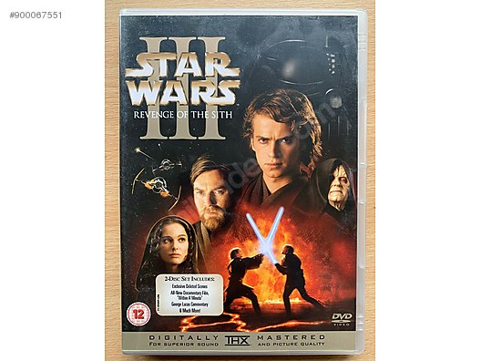 Star Wars 3 Revenge Of The Sith Orjinal Dvd 2 Cd Special Edition Yabanci Dvd Filmler Sahibinden Com Da 900067551