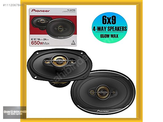 ÖYKÜ SOUND ŞOOK FİYAT PIONEER 650WAAT OVAL HOPARLÖR ORJİNAL