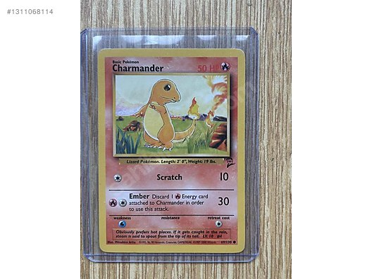 Game Cards / POKEMON TCG BASE SET 2 (2000) KART - CHARMANDER on sahibinden.com - 1311068114 Game Cards / POKEMON TCG BASE SET 2 (2000) KART - CHARMANDER on sahibinden.com - 1311068114