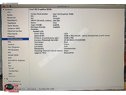 Apple Macbook / MacBook Air 11'' A1370 2011 i5 4 GB RAM 128 GB SSD