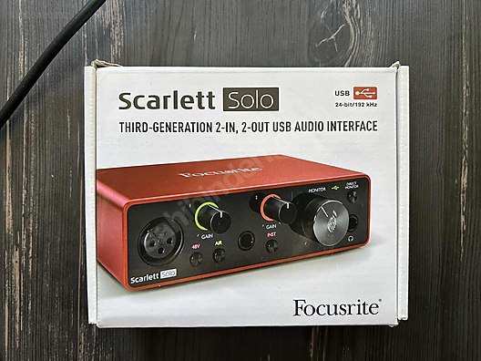 Focusrite Scarlett Solo Gen 3 sahibinden.comda - 1320070302