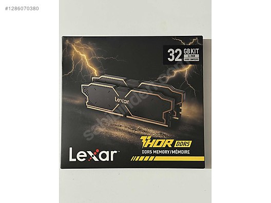 LEXAR THOR OC 32GB(2x16) 6000MHZ DDR5 RAM - SIFIR - FİYAT SON