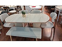 traverten masa takımı