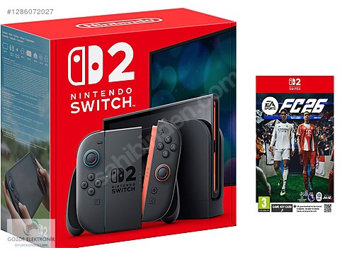 Nintendo Switch 2 SIFIR + FC 26 OYUNU GÖZDE ELEKTRONİK - İlan ve