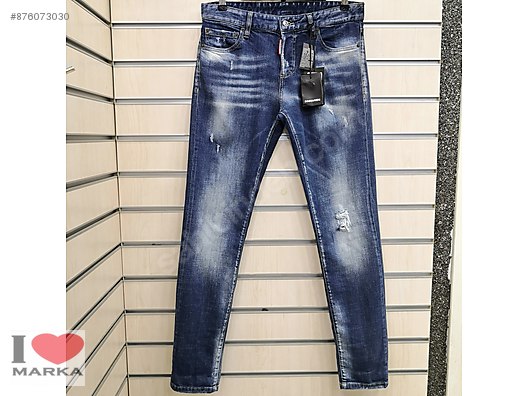 Dsquared Jean Yirtik Efektli Premium Mavi Kot Dsquared2 Erkek Pantolon Modelleri Sahibinden Com Da 876073030