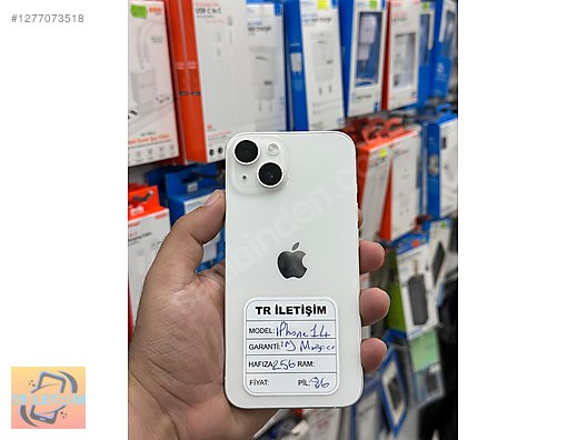 Resim Apple iPhone 14 İkinci El YD | 256 GB | Beyaz İkinci El iPhone 14 256GB YD PİL86 HATASIZ AYARINDA 11 AY KULLANIM MEVCUT