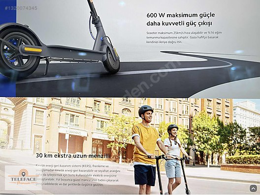 Xioami Mı 3 Elektrikli Scooter 600W (SIFIR KUTULU ) sahibinden