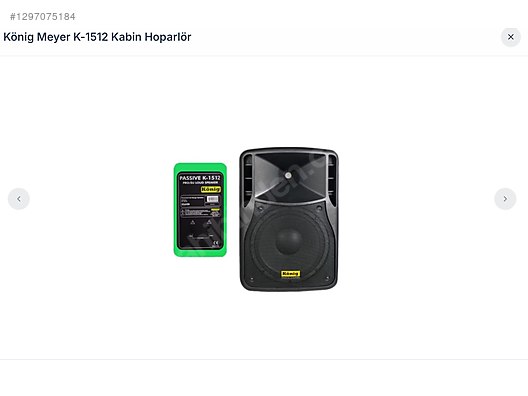 König K-1512 600W Kabin Hoparlör 2 + KÖNİG K-8 P250 MİKSER ANFİ