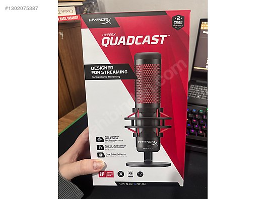 HyperX QuadCast マイク レッド/ブラック【美品】 HyperX HP QuadCast Rouge