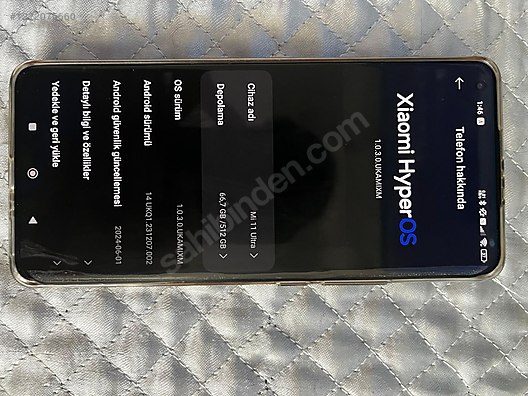 İkinci El ve Sıfır Alışveriş / Cep Telefonu & Aksesuar / Cep Telefonu / Xiaomi / Mi 11 Ultra