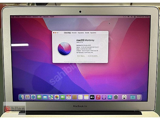Apple Macbook / MacBook Air A1466 / İ5 (2017) / 8GB RAM sahibinden
