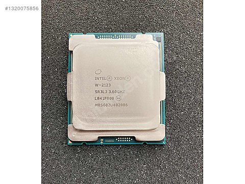 Intel Xeon W-2123 3.60 GHz 4 Çekirdek LGA2066 Temiz/Sorunsuz
