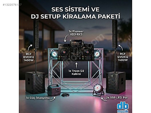 RCF EVOX 12 XDJ RX3 DJ SETUP KİRALAMA PAKETİ sahibinden.comda