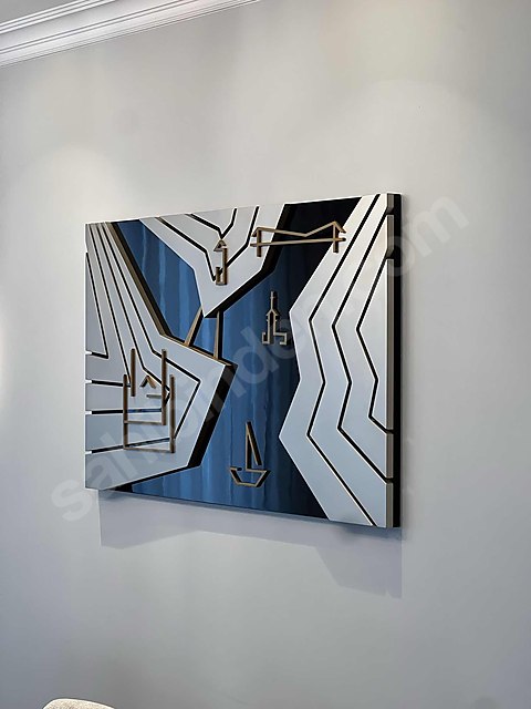 Özel Tasarım İstanbul temalı Lake 3d Tablo