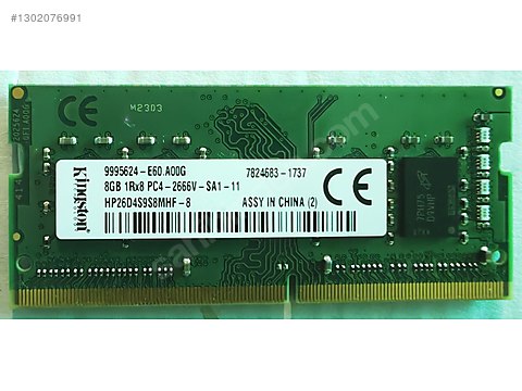 Kingston 8GB DDR4 2666Mhz RAM sahibinden.comda - 1302076991