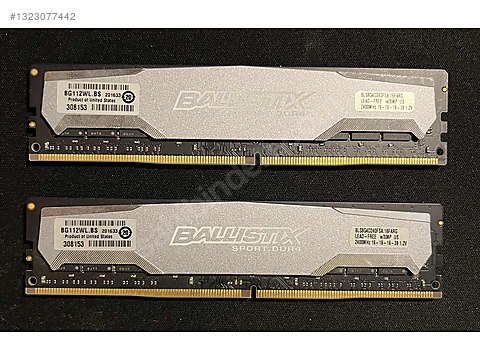 CRUCİAL BALLİSTİX SPORT 16 GB (2X8) 2400MHZ CL16 DUAL KİT RAM