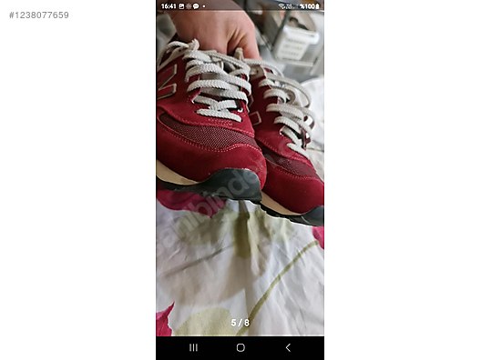 Sneaker New Balance 574 Bordo Erkek New Balance 574 Bordo Beyaz