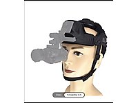 taktik gece görüş kamerası takmak için kask şapka maske