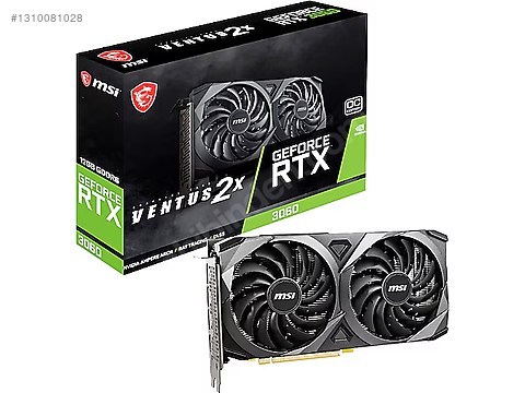 k*o様 RTX 3060 VENTUS 2X OC 12GB ジャンク MSI RTX 3060 12GB VENTUS 2X OC 192BIT GDDR6 sahibinden.comda