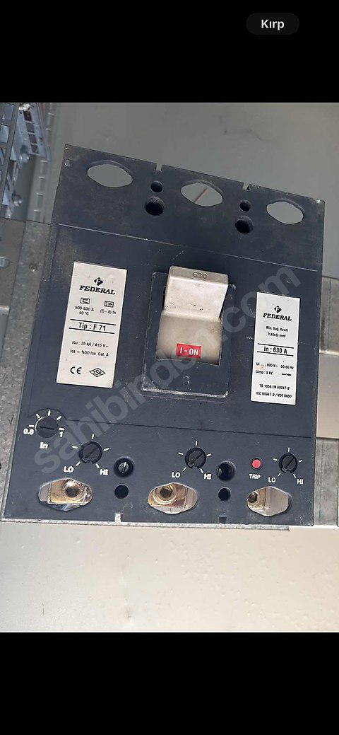 SIFIRINDAN FARKSIZ FEDERAL F71 630 A