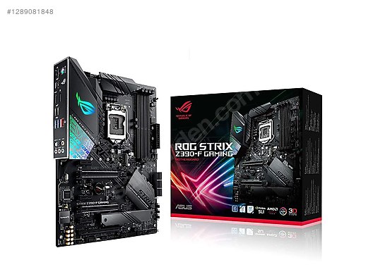 【セット売り】ASUS Z390-F + i7-9700K + 32GB RAM Asus Rog Strix Z390-F / i7-9700k işlemci / G.Skill 32GB Ram on