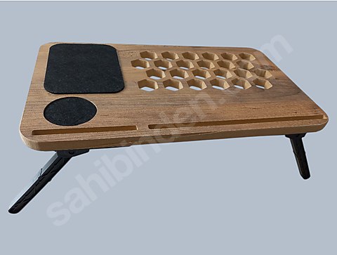 Tablet Telefon Bölmeli Katlanır Ayaklı Laptop Bilgisayar Sehpası