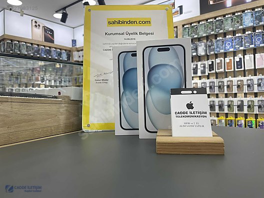 Apple / iPhone 15 / İPHONE 15 128GB MAVİ SIFIR 2 YIL APPLE TÜRKİYE