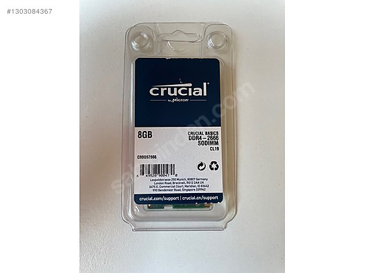 Crucial 8 GB DDR4 2666Mhz CL19 Ram sahibinden.comda - 1303084367