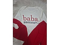 Baba yazılı 3lü takım