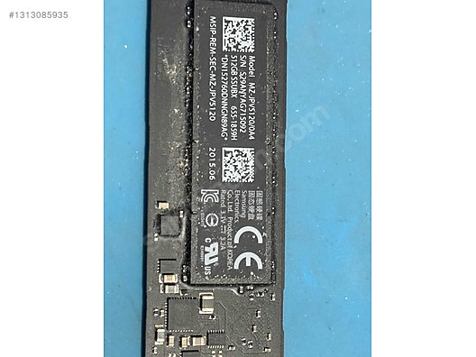 Samsung 512gb m2 ssd (Apple SSD) MZ-JPV5120/0A4 sahibinden.comda