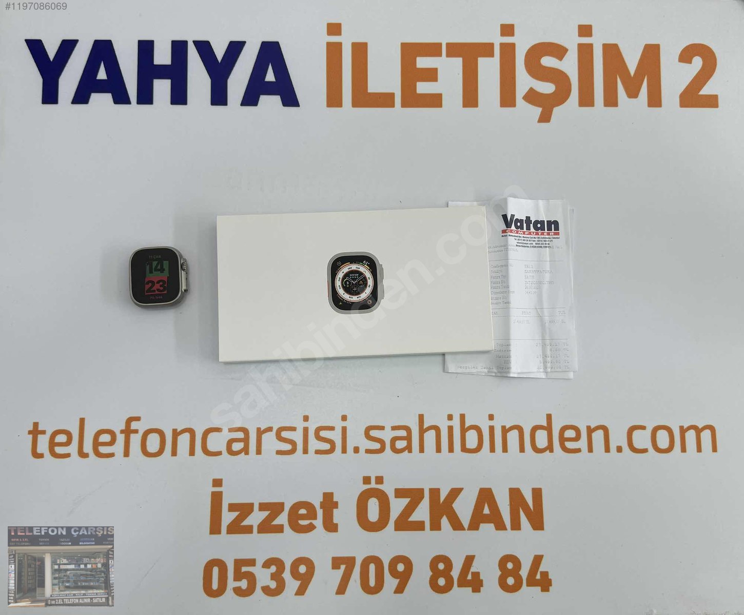 APPLE WATCH ULTRA 49mm PİL 97 NOKTA HATASIZ GARANTİLİ