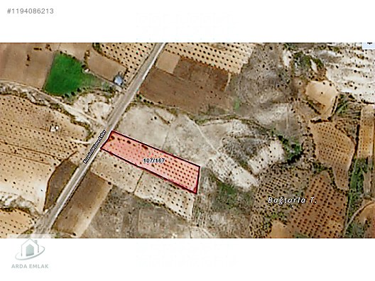 ARDA'DAN KİLİS'DE YENİ ORGANİZEYOLU ÜZERİ YATIRIMLIK TARLA #1194086213