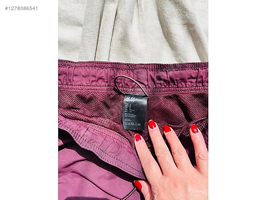 Bordo H&M Bayan Şort