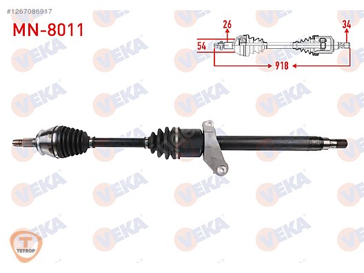 Otomobil & Arazi Aracı / Yürüyen & Direksiyon / KOMPLE AKS SAG ON