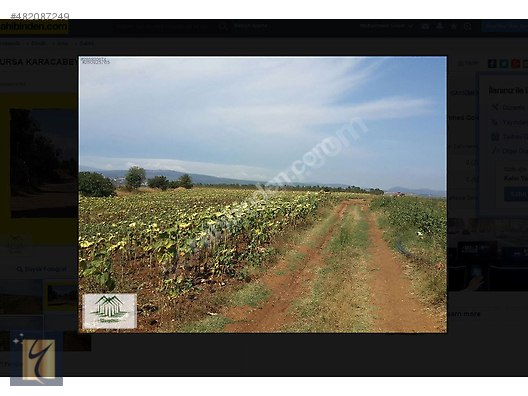 9163 Bursa Karacabey De 3 950m2 Satilik Tarla Satilik Arsa Ilanlari Sahibinden Com Da 882016314