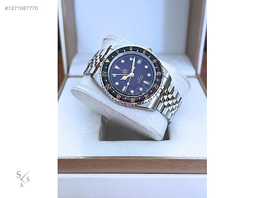 Seiko San Martin Retro GMT Sandwich Dial 40mm Mor Kadran Seiko