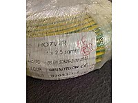 CMK 1x2,5mm Sarı-Yeşil Kablo HO7V-R - 35mt #1283088417