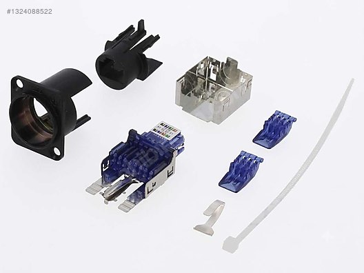 Neutrik NE8FDY-C6 EtherCON CAT6 Panel RJ45 Soket Kilitli
