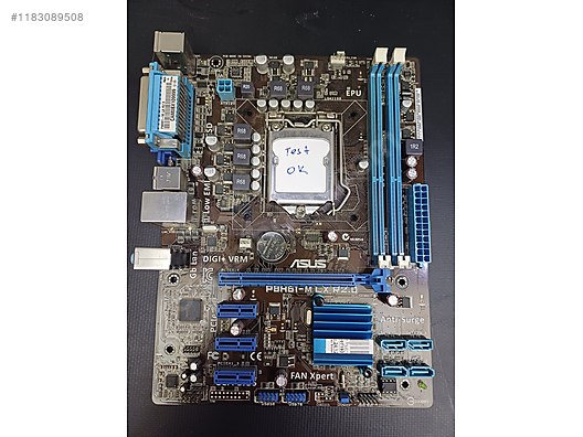 ASUS P8H61 M LX R2.0 1155 pin DDR3 Anakart at sahibinden 1183089508