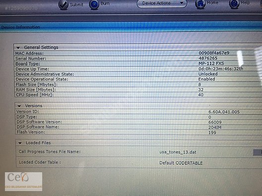 AudioCodes Voip Gateway