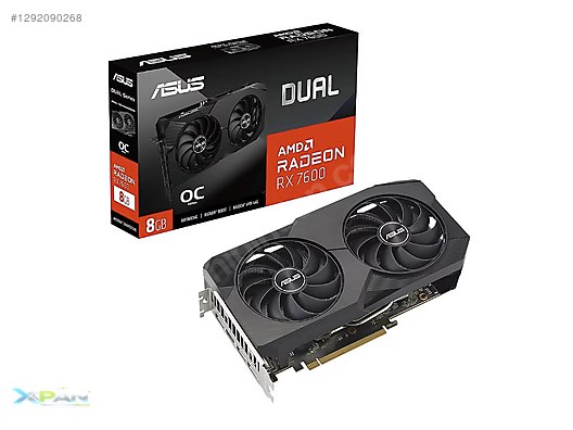Asus RX 7600 Dual OC Edition DUAL-RX7600-O8G 128 Bit GDDR6 8 GB